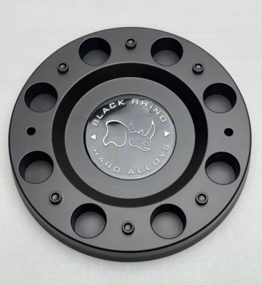 *USED Black Rhino Matte Black Wheel Center Cap SCREWS NOT INCLUDED 1244C01 - Image 1 of 3
