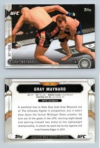 Gray Maynard #51 UFC Chronicles 2015 Topps Trading Card