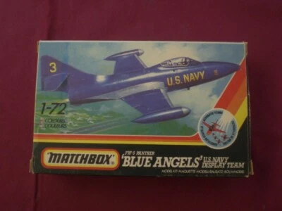F9F-5 Panther 'Blue Angels' U.S.Navy Display Team - SCALA 1/72 Matchbox PK-124 - Immagine 1 di 4