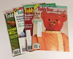 Lot of 4 Vintage 1991 Teddy Bear & Friends Magazines - Picture 1 of 5