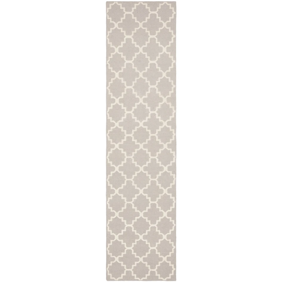 Safavieh Grey/ Ivory Flat weave Wool Runner 2' 6" x 6' - Image 1 of 1
