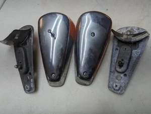 Vintage VW Light Exterior Turn Signal Parking Amber OEM LOT Germany Hella Chrome - Picture 1 of 20