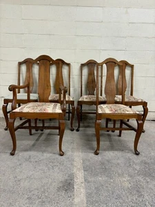 Vintage Pennsylvania House Queen Anne Style Cherry Dining Side Chairs - Set of 4 - Picture 1 of 10