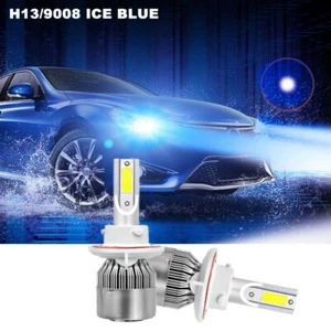 2Pcs LED Headlight Hi/Low Kit 8000K ICE Blue Bulbs For Ford Mustang GT 2005-2012 - Picture 1 of 12
