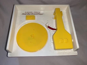 Vintage Fisher-Price Music Record Player Toy 2010 (1971 replica) w 5 Records - Picture 1 of 3