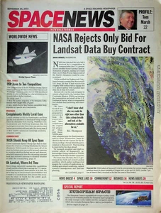 Space News International Mag NASA Rejects Landsat Data September 29 2003 082423R - Picture 1 of 1