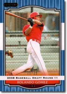 Rolando Gomez 2008 Razor BLUE Rookie SP RC #/25