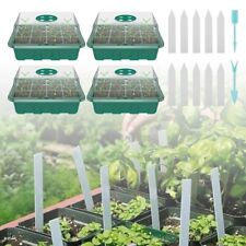 Optimize Plant Growth with 4x Mini Greenhouse 12 Compartments for Indoor Use
