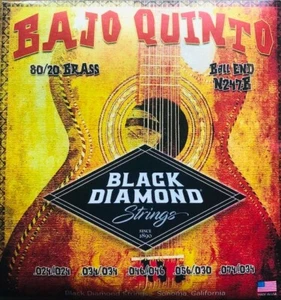 Cuerdas Bajo Quinto de latón Black Diamond 80/20 (extremo de bola) - Imagen 1 de 1