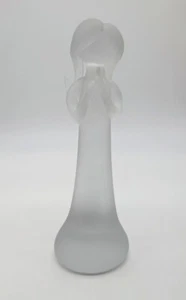 Kunst Glas Engel Figur matt satiniert betende Figur 9" signiert - Bild 1 von 10