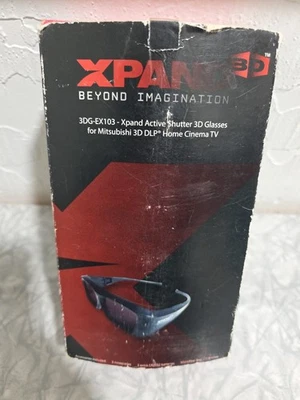 XPAND 3D 3DG-X103 Gafas con obturador activo para Mitsubishi 3D DLP TV 3 pares Foto 1 de 3