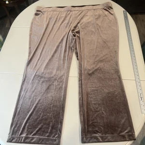 NWOT- Isaac Mizrahi Live! Copper Velvet Pants. Size 4X - Picture 1 of 8