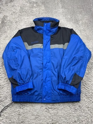 Columbia Jacket Men Large Blue Black Bugaboo Interchange Omni-Tech 3-in-1 Fleece - Image 1 of 4