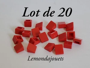 Lego 54200 Lot de 20 Pente lisse Slope 30°, 1 x 1 x 2/3, Rouge Red, 5074621 - Picture 1 of 4