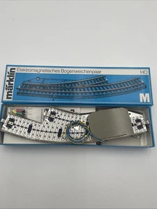 Neu/offener Karton - Märklin 5140 Spur HO M Paar gebogene Weichen - Bild 1 von 8