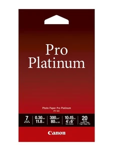 Canon Photo Paper Pro Platinum - Photo paper - 100 x 150 mm - 300 g/m2 - 20 shee - Bild 1 von 1