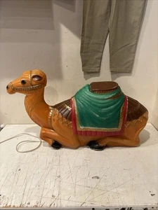 Vintage Empire Christmas Nativity Camel Plastic Lighted Blow Mold - Picture 1 of 12