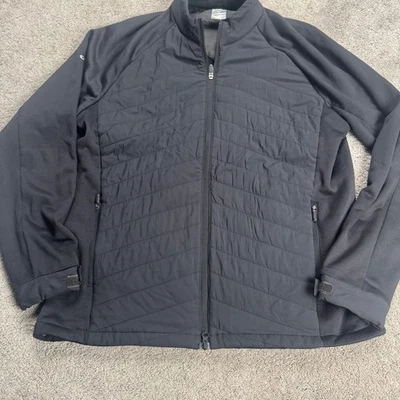 Chaqueta acolchada negra Callaway Golf para hombre XL cremallera completa serie climática Foto 1 de 4