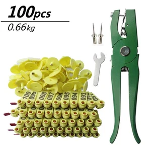 Ohrmarkenzange Applikator Zange Tierärztliche Werkzeug für Kuh Schaf Schwein** - Bild 1 von 25