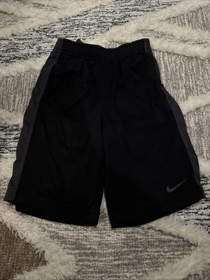 Nike Dri Fit Shorts Youth Medium Black Pockets Elastic Waist - Image 1 of 4