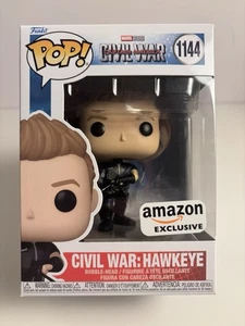Funko POP Civil War Occhio di Falco #1144 Esclusiva Amazon Capitan America NUOVO con custodia - Foto 1 di 7