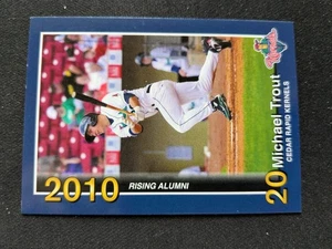 2010 Cedar Rapids Kernels Baseball Card # 1 Mike Trout (NM) - Picture 1 of 3