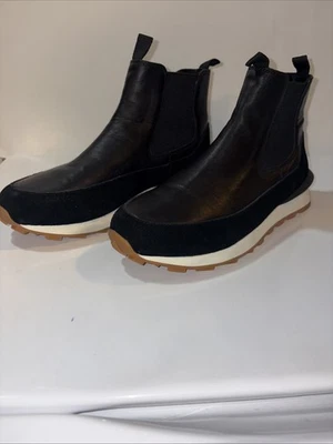 J/Slides Mujer’s NYC NUEVO Talla 8 Negro Cuero Eloise Zapatilla Botín Foto 1 de 4