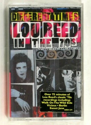 LOU REED – Different Times: LR in the '70s 1996 US cassette 1st issue   SEALED - Image 1 of 3