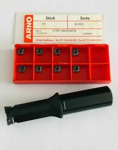 ARNO SHARK-CUT® Rebore SCR1806R02-0041G-06+10 pcs.LPNT060204EN AL350 NEW - Picture 1 of 5