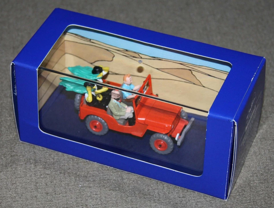 Miniature 1:43 Jeep Willys MB Tintin au pays de l'or noir Atlas En voit. Tinitin - Photo 1/1