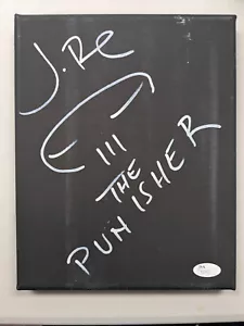 JON BERNTHAL handgezeichnete signierte Leinwand 8x10 The Punisher Autogramm JSA COA - Bild 1 von 2