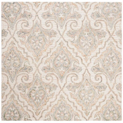 SAFAVIEH Aubusson AUB103A Handmade Ivory /Green Rug - Image 1 of 4