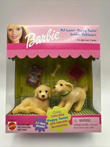 RARE 1999 Mattel Pet Lovin' Puppy Twins Golden Retrievers - Sealed - Picture 1 of 2