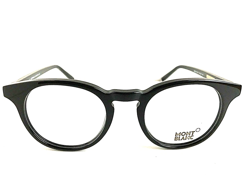 Montblanc MB 619 052 52mm Tortoise Round RX Eyeglasses Frame Italy