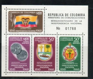 Colombia 1960 Indipendenza Nazionale BF19 nuovo integro MNH N3955 - Bild 1 von 1