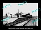 OLD POSTCARD SIZE PHOTO BULFORD WILTSHIRE ENGLAND THE RAILWAY STATION c1940