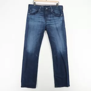 Ag The Protege Straight Leg Jeans Mens 34X34 Blue Stretch Denim - Picture 1 of 9
