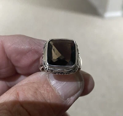 Anillo de topacio (marrón) de plata de ley  Foto 1 de 4