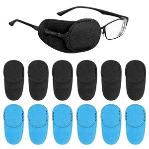 Eye Patches for Adults Kids - 12 Piece Eye Patch for Glasses Treat Lazy Eye - Picture 1 of 7
