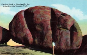 Postkarte Elefant Rock Graniteville Arcadia Valley Missouri MO Zuschauer - Bild 1 von 2