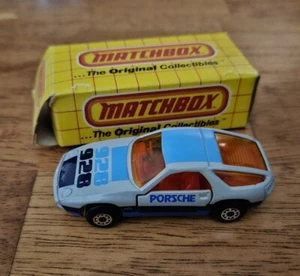 Matchbox MB59 Superfast Porsche 928 Doors Open Silver Macau 1987 With Box New - Picture 1 of 6