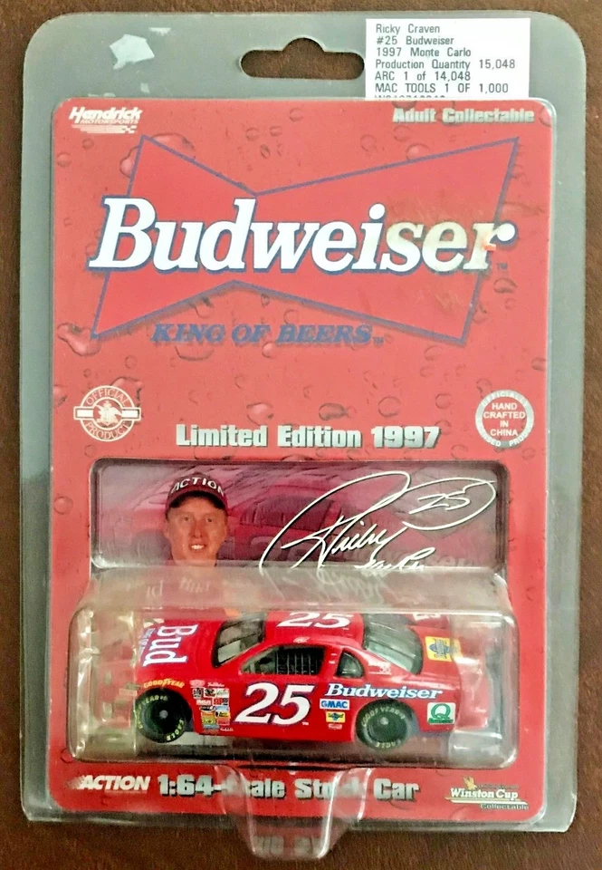 ACTION 1997 Rickey Craven #25 #W649716042 1:64 Scale Diecast - Image 1 of 2