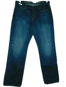 Jeans New England Patriots est 1960 NFL Premium Denim blu invecchiato taglia 38 x 34 - Foto 1 di 12