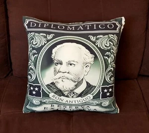 1 x Diplomatico Rum Cushion Cover Pillow Case 18” 45x45cm Party Gift - Picture 1 of 6