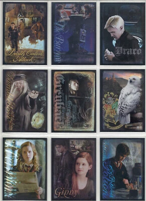 Harry Potter Half Blood Prince Complete Prismatic Foil Chase Card Set R1-9 - Image 1 of 2