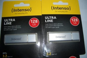 Intenso Ultra line USB drive storage stick 128 GB x 4 new unopened - Picture 1 of 4