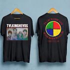 Retro Talking Heads band Double-sided T-shirt Black Tee S to 5XL