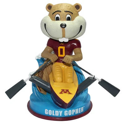 Goldy Gopher Minnesota Golden Gophers Mascot Row the Boat Bobblehead NCAA Cover