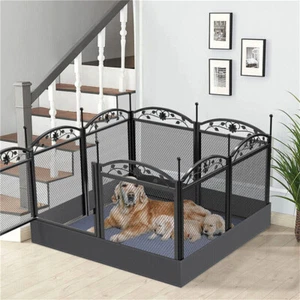 XXL Large Dog Playpen Deep Sanitary Dog Whelping Pen Box Training Fence Cage Bed - Picture 1 of 16