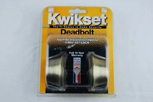 Kwikset Antik Messing Sicherheits Doppelzylinder Türriegel 665 5 CP K2 - Bild 1 von 5